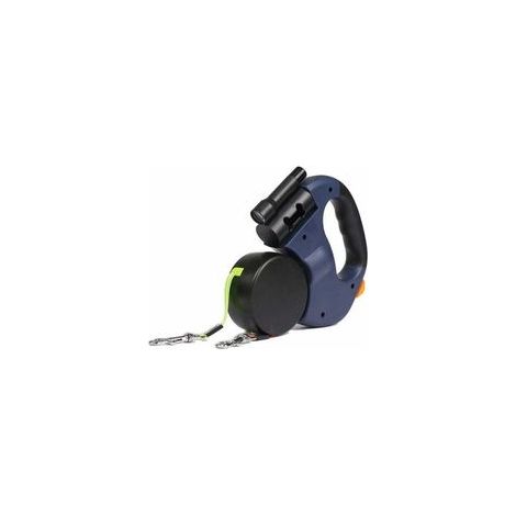 Ausziehbare Doppel-Hundeleine – 360° verhedderungsfrei, 3 mètres, max. 22,7 kg (1/4)