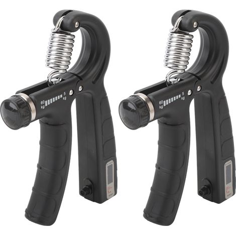 Renforceur de poigne à comptage des doigts, renforceur de poigne réglable de 5 à 60 kg pour hommes et femmes, entraînement de la force des mains et des bras, équipement de fitness portable. (1/5)