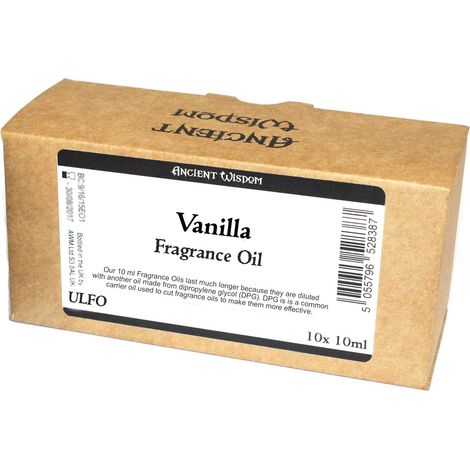 10 ml d'huile parfumée à la vanille - SANS ÉTIQUETTE- Vendu par 1