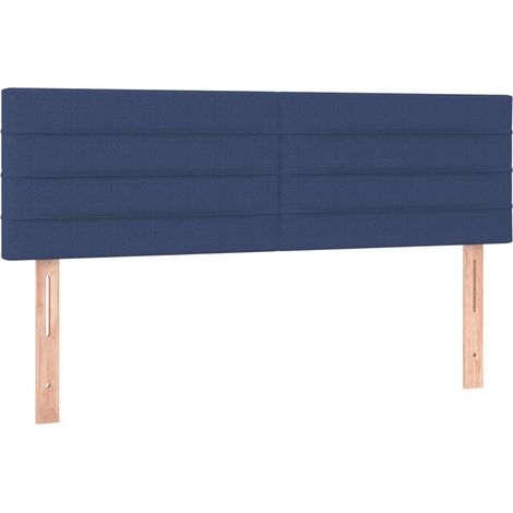 Maison Exclusive - Têtes de lit Bleu 144x5x78/88 cm Tissu