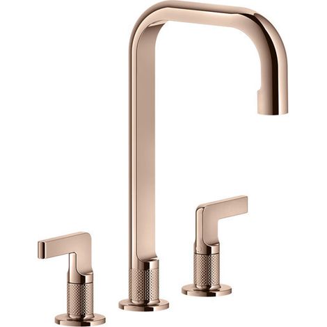 Gessi Inciso- Mélangeur lavabo 3 trous avec bec H=212 mm x 160 mm