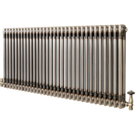 Radiatore 2 Colonne Orizzontale Metallo Grezzo 600 x 1460 mm TRV