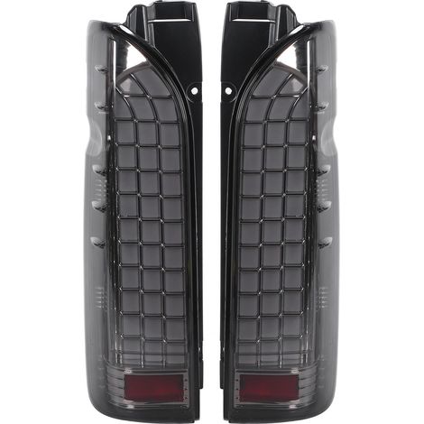 Paire de feux arrière dynamiques LED, lentille fumée, étanche, adaptés au fourgon de banlieue Hiace 200 de 2005 à 2017 (1/5)