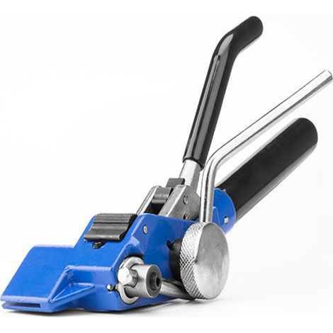 Tendeur de feuillard, Outil pour tendeur en acier inoxydable, Attaches de câble Fixation de coupe de tension, Outil de mise en bande guidé à la main (1/5)