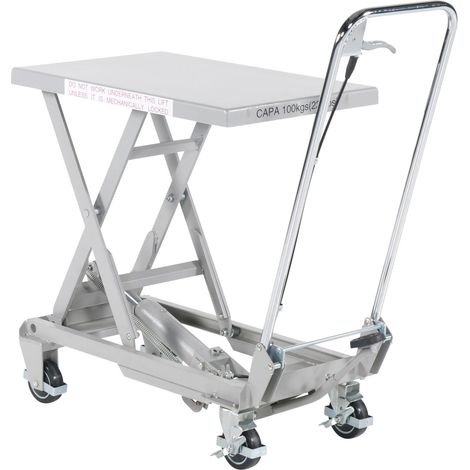 Fimm hydraulischer Hubtisch aus Aluminium mit 100kg Tragkraft