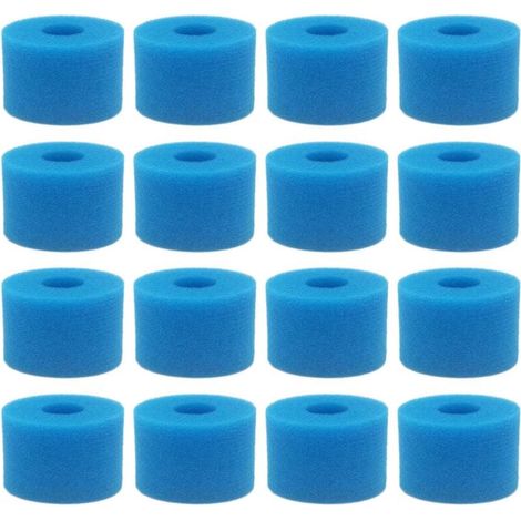 Set da 16 pezzi per cartuccia filtro in schiuma lavabile e riutilizzabile Pure Spa per vasche idromassaggio, tipo S1 (1/4)