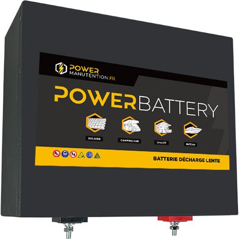 Batterie LITHIUM Fer Phosphate (LiFePO4) 12.8V 180ah Power Battery sous siège (1/2)