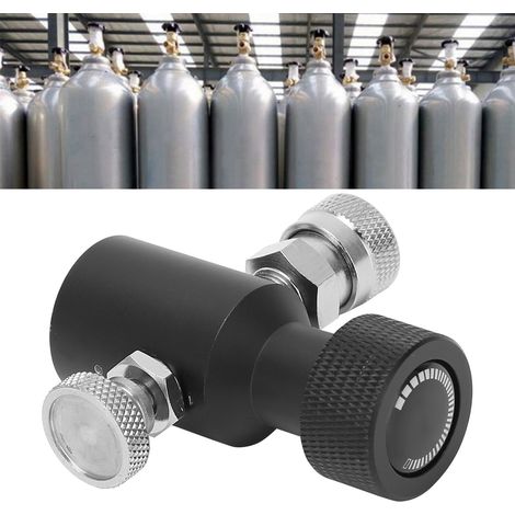 CO₂-Nachfüllanschluss für Getränkeautomaten – ASA-Anschluss und Schnellverschluss, 8-mm-Innengewinde, aus schwarzer Aluminiumlegierung (1/5)