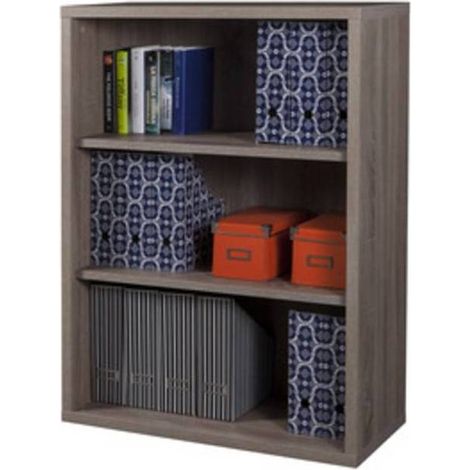 DISEGNO LIBRERIA 3 VANI 36X82XH112 CM ROVERE