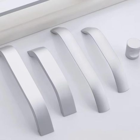 Poignées de porte cuisine style moderne, en alliage d'aluminium (1/5)
