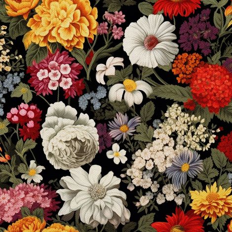 Tela decorativa para exteriores Oxford - Motivo floral I DX5557 (1/5)