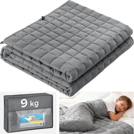 Couverture sensorielle lestée pour enfants et adultes, 9 kg, 150 x 200 cm (1/5)