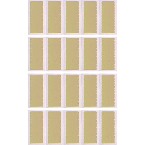 240 bandes adhésives double face pour extensions de cheveux, résistantes à l'eau, pour perruques, usage domestique et professionnel, format 0,31 x 1,57 po, papier kraft coloré (1/5)