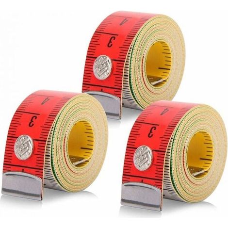 3Pcs 1.5m 2 in 1 Body Measuring Tape, Sewing Tape Measures, Tailor Tape Measure, Sewing Centimeter Retractable, Body Measuring Tape, Retractable Sewing Tape Measure (1/5)