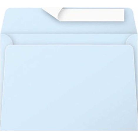CLAIREFONTAINE Briefumschlag Clairefontaine Pollen® DIN C6 162 x 114 mm (B x H) ohne Fenster 120g/m² mitHaftklebung Papier blau 20 St./Pack. (1/5)