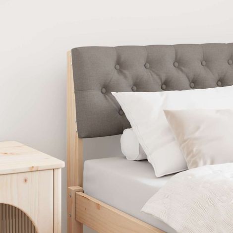 Gepolstertes Kopfteil Taupe 75 cm Massives Kiefernholz
