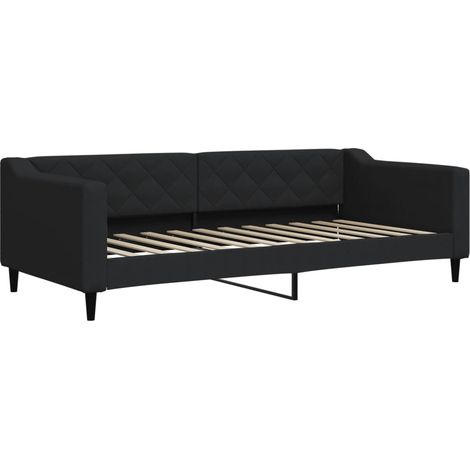 Maison Exclusive - Tagesbett Schwarz 90x200 cm Stoff (1/5)