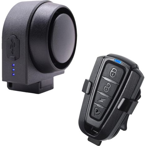 Alarme Antivol Vélo Moto Rechargeable USB-C 115dB Étanche Intelligente pour Scooter et VAE