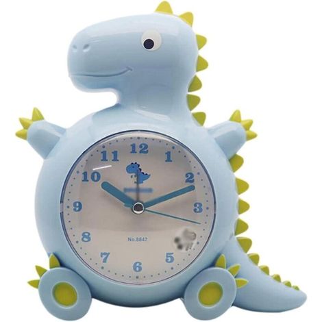 Reloj despertador de mesita de noche, reloj despertador infantil, carcasa de plástico, relojes despertadores de mesita de noche, reloj despertador analógico, reloj despertador silencioso, decoración d (1/5)