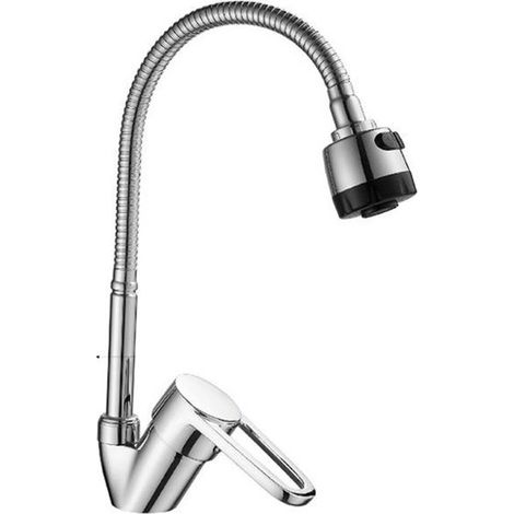 RUBINETTO MISCELATORE CROMATO CASA CUCINA LAVABO LAVANDINO KIT MONTAGGIO 8565W (1/2)