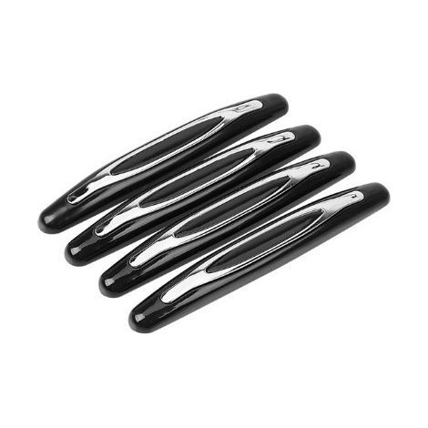 Protecteur de Bord de Porte,4 Pièce Garniture de Protection de Pare Chocs Voiture Bandes Anti Collision pour la Protection de Pare Chocs de Porte Avant et Arrière de Voiture(Noir) (1/5)