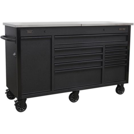 Sealey AP6310BE Superline PRO® Mobile Tool Cabinet with Power Tool Charging Drawer 1600mm