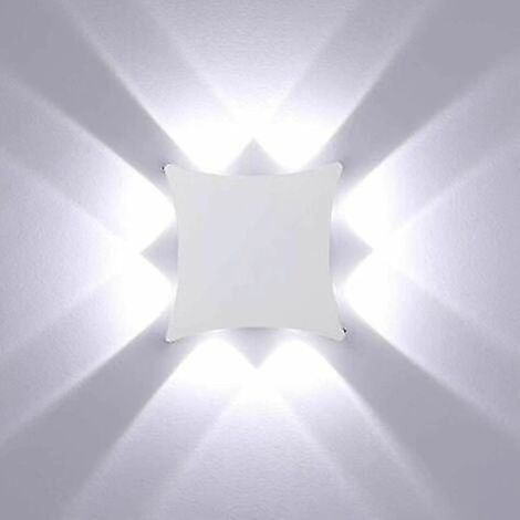 Omgg  Applique murale LED intérieure blanche froide minimaliste blanche moderne