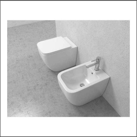 Bidet Installazione Filomuro - Mod. LEGEND - Ceramica - Colore BIANCO (1/4)