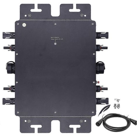 Onduleur Micro Inverseur Solaire Réseau GTB-1200 avec Suivi WiFi, Convertisseur Push-Pull 230V AC, pour Système Photovoltaïque Connecté au Réseau (1/4)