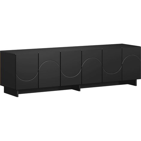 TV Stand 140 x 34.5 x 40 cm Black Engineered Wood vidaXL