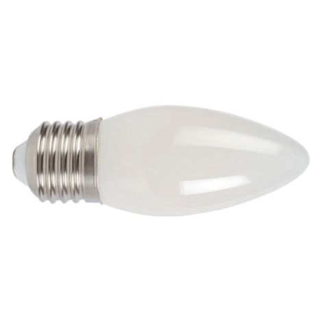 Bombilla con filamento Led vela opal DUOLEC E27 luz cálida 4W -