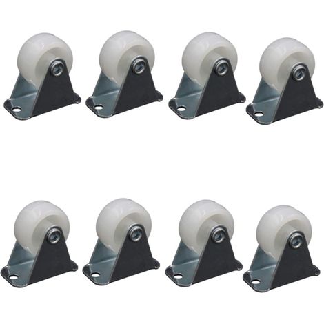 roulettes pivotantes en nylon PP coloré pour chariot