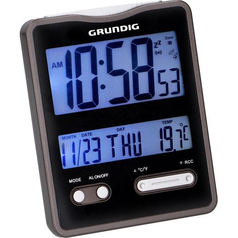 Orologio Digitale da Tavolo Stazione Meteo con Temperatura Data e Sveglia Nero (1/3)