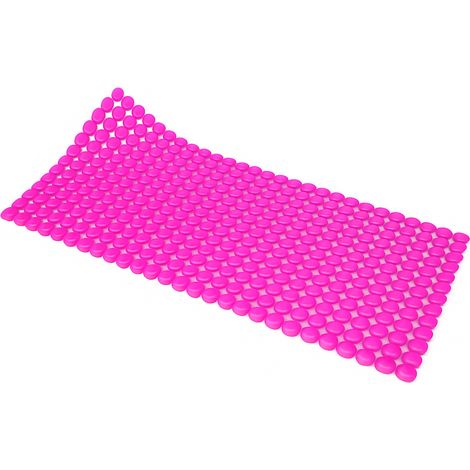TAPPETO ANTISCIVOLO PER VASCA MOD. RONDO'  CM 72X36- Fucsia- DH- pezzi 1