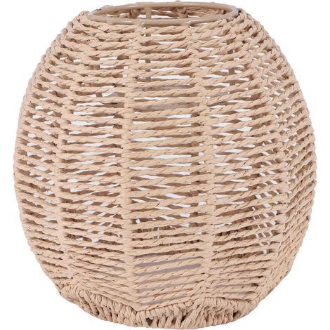 Éclairage – Abat-jour en rotin – Lustre décoratif (1/4)