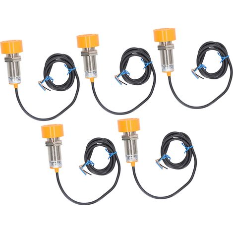 Lot de 5 capteurs de proximité normalement ouverts (PNP NO) non intégrés, 6-36 V CC, protection IP65 (1/5)