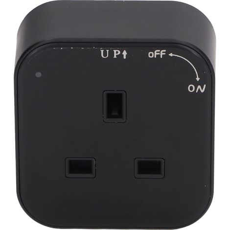 Prise sur rail avec adaptateur secteur amovible PC 250 V 13 A, prise carrée britannique avec témoin lumineux (1/5)