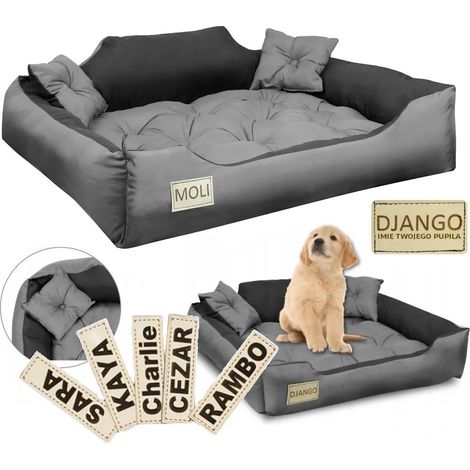 Cama para perros, parque de juegos, 55x45 cm, personalizada, gris (1/5)
