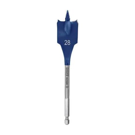 BOSCH ACCESSORIES 2608900324 MÈCHE À BOIS PLATE 28 MM LONGUEUR TOTALE 152 MM TIGE HEXAGONALE 1 PC(S)