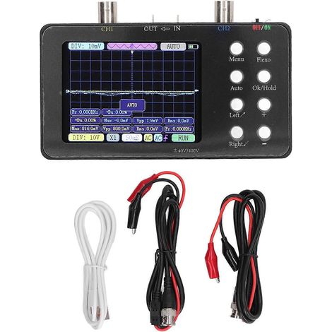 Digitales Oszilloskop, 2-Kanal-Signalgenerator, 2 MHz Bandbreite, 50 MHz Abtastrate, 3,2-Zoll-LCD-Display
