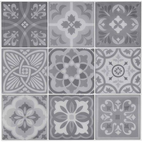 Carrelage Mosaïque - Gris - 290 x 290 mm - Épaisseur 8 mm - Pour Sol et Mur Intérieur Extérieur - 1 Pièce