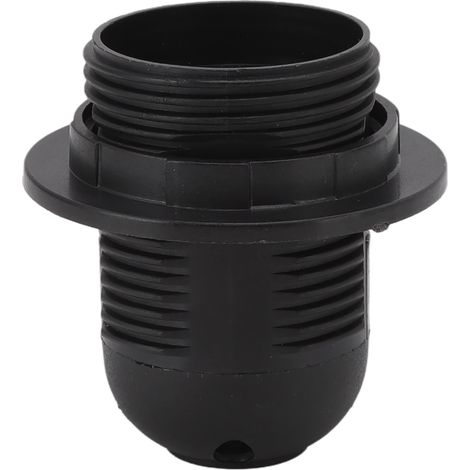 Lot de 10 douilles E27 à noyau en cuivre haute température avec manchon pour ampoule, noires, pour bricolage. (1/5)