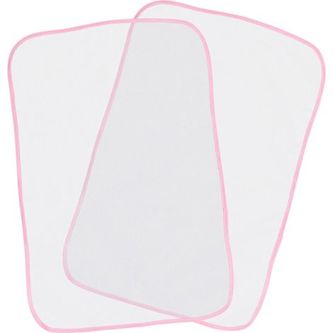 Tapis de Protection Repassage en Maille Légère et Résistante la Chaleur, Lot de 2 Pièces Rose, Protège Efficacement le Linge Table à Repasser (1/5)