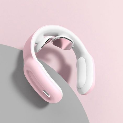 (Rose) Mini masseur électrique intelligent à télécommande pour les épaules et la nuque/la colonne cervicale (1/5)