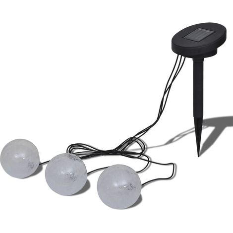 INLIFE Boules solaires flottantes 3 LED pour étang piscine