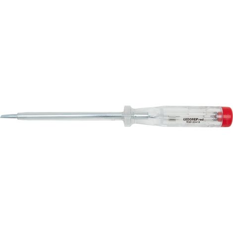 Gedore red Phasenprüfer mit Schlagzähler, Messbereich 220 - 250 Volt, mit Abrutschschutz, Klingenlänge 140 mm, R38120419 (1/5)