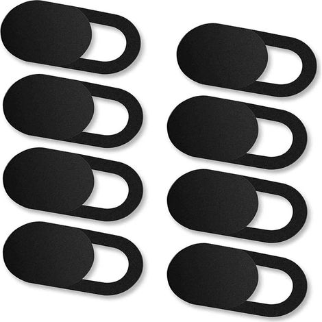 Housse De Protection Pour Caméra IP - Cache Objectif Push-Pull - Forme Ovale T1 - Noir - Lot De 8 Pièces (1/5)