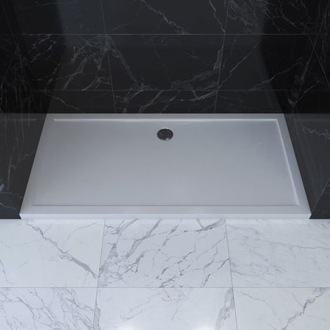 Plato de ducha Extraplano -Acrilico Blanco Rectangular - 140x80cm (1/4)