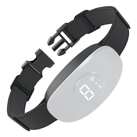 Anti Bark Collar Collar Vibrating Collar Sound Vibration Modes Suitable Dogs White (1/3)