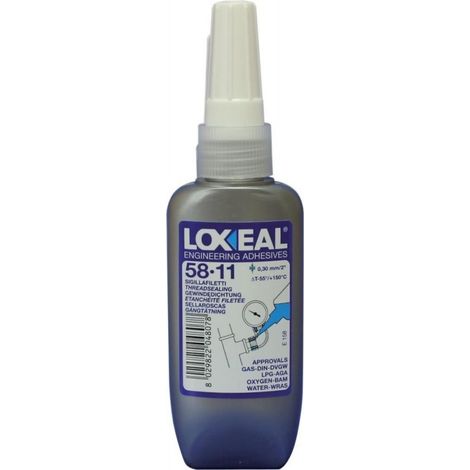 Empalme resistente al agua Agujero amarillo LOXEAL 58-11 50ml (por 10)